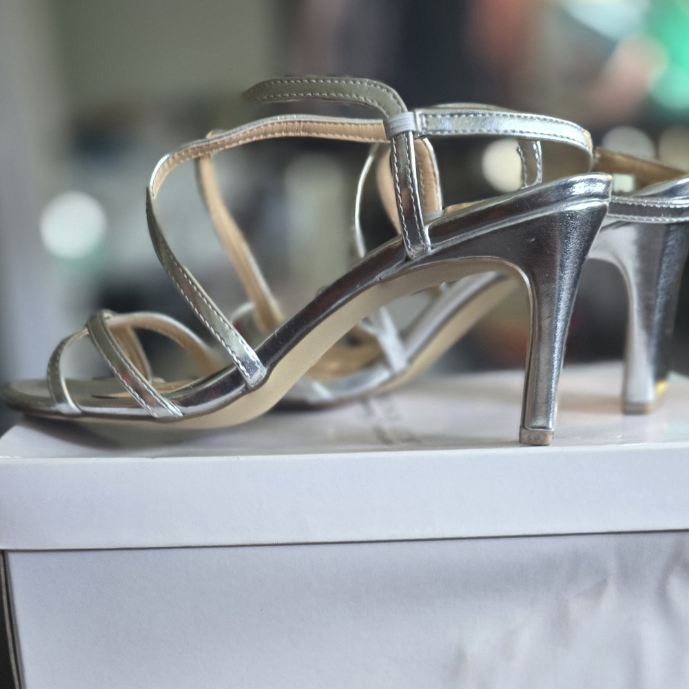 Badgley Mischka Silver Elegance Heels